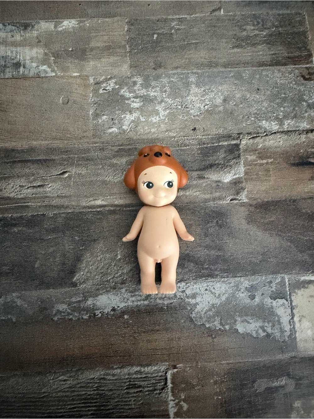 Toy Poodle Sonny Angel Vintage Style Brown-Head Baby Doll Figurine/ Authentic